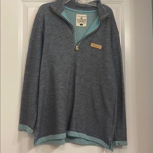 JLB Grey/Teal Boyfriend Pullover
